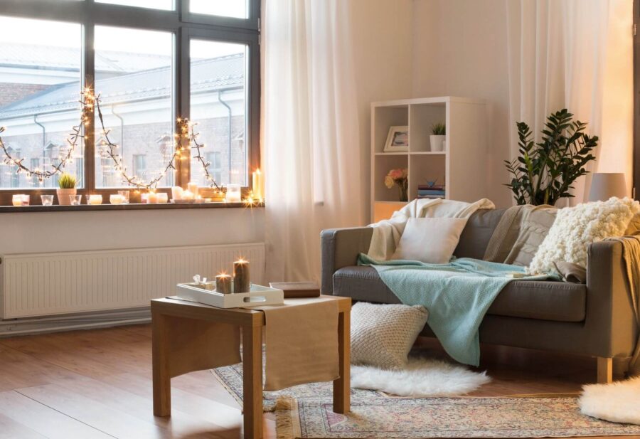 Apartment decorated after long-distance moving