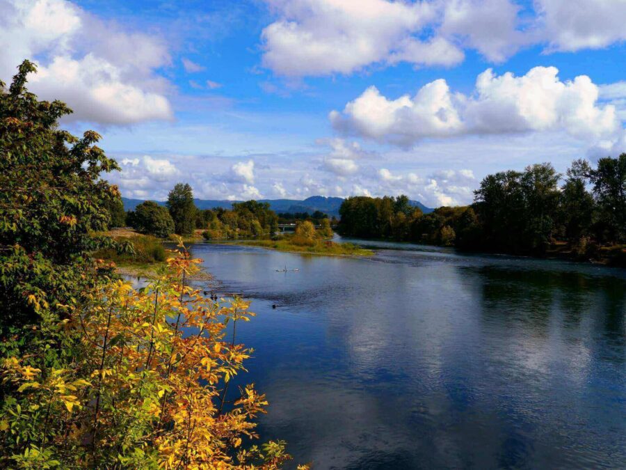 Willamette River in Eugene, Oregon