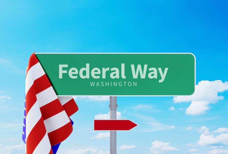 Federal Way, Washington, Road or Town Sign