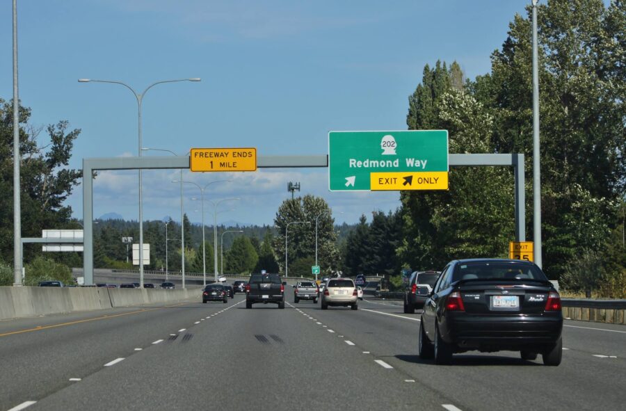 A highway that leads to Redmond, WA