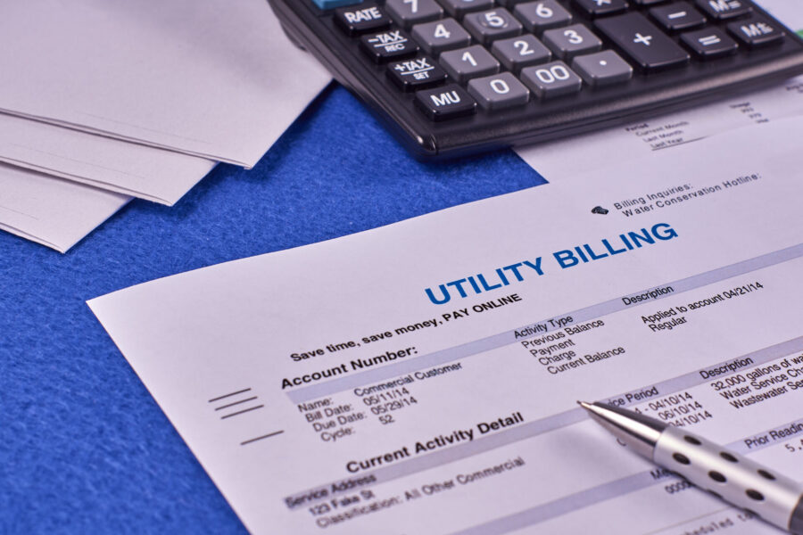 Utility billing paper