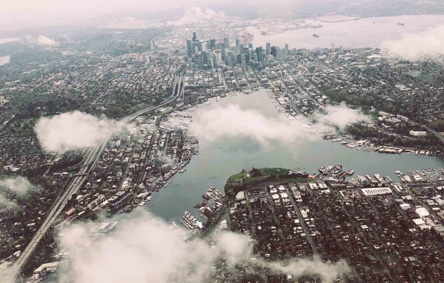 aerial photo of Seattle city during daytime