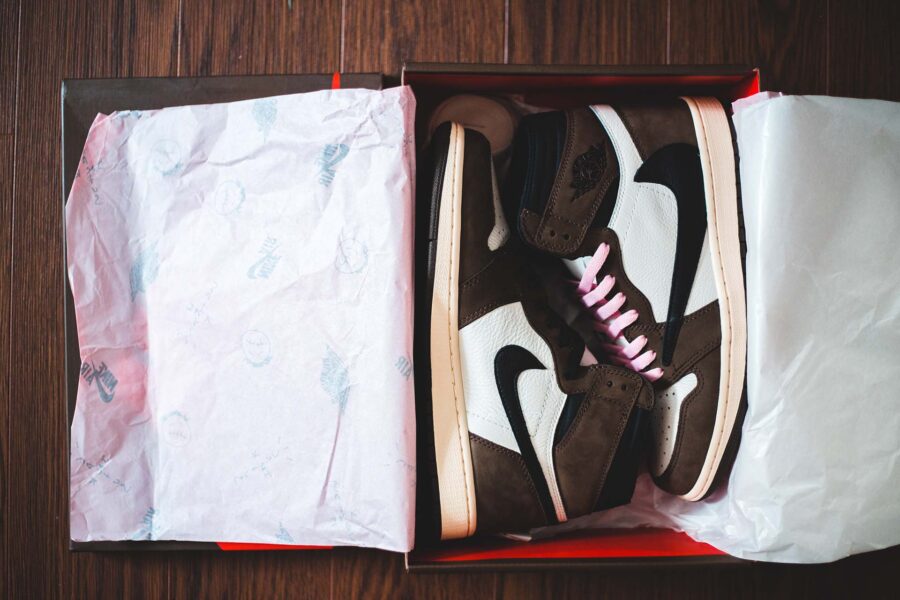 Sneakers in a box
